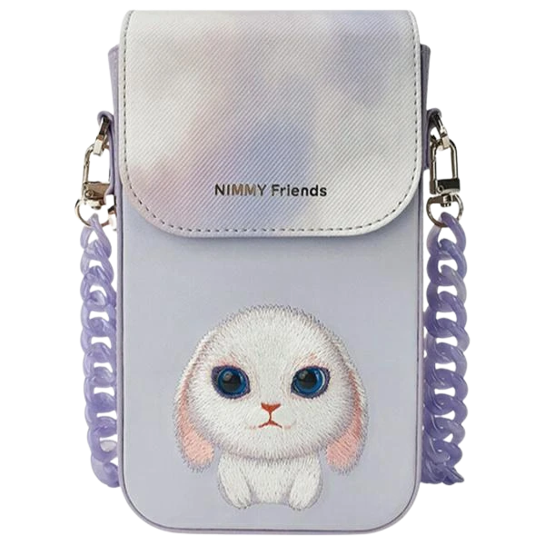 Nimmy Rinkinys 3in1 dėklas telefonui + krepšys + daiktų ieškikliui violetinės spalvos Big Eyed Pet 2.0 Rabbit aprašymas - Prekės nuotrauka Nimmy Rinkinys 3in1 dėklas telefonui + krepšys + daiktų ieškikliui violetinės spalvos Big Eyed Pet 2.0 Rabbit aprašymas - Prekės nuotrauka