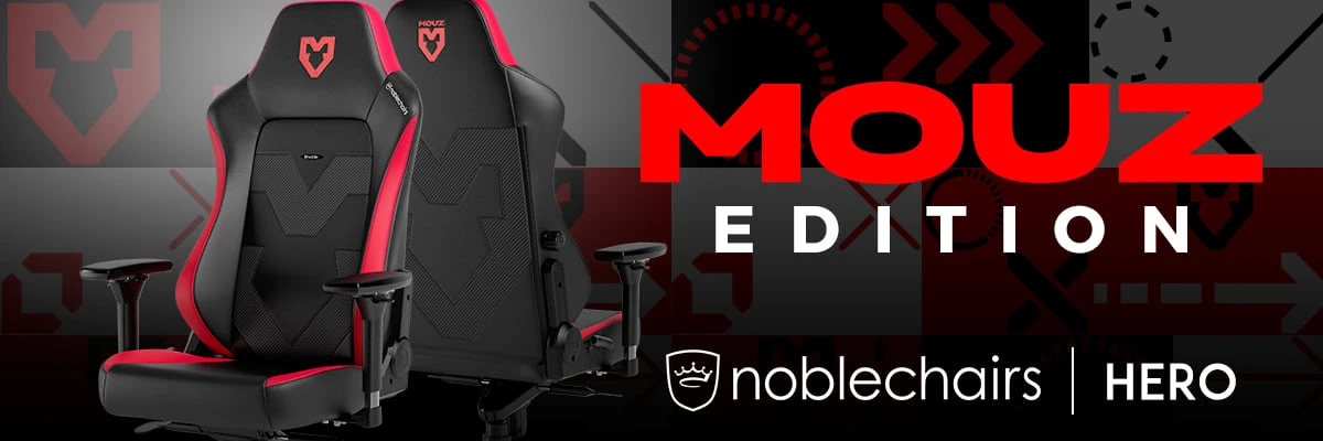 noblechairs HERO Gaming Chair – MOUZ Edition aprašymas - Prekės nuotrauka