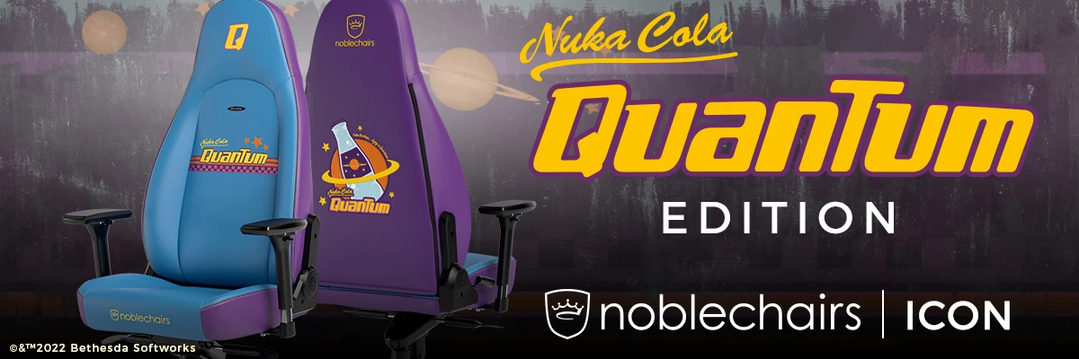 „noblechairs ICON“ žaidimų kėdė – „Fallout Nuka-Cola Quantum Edition“ aprašymas - Prekės nuotrauka