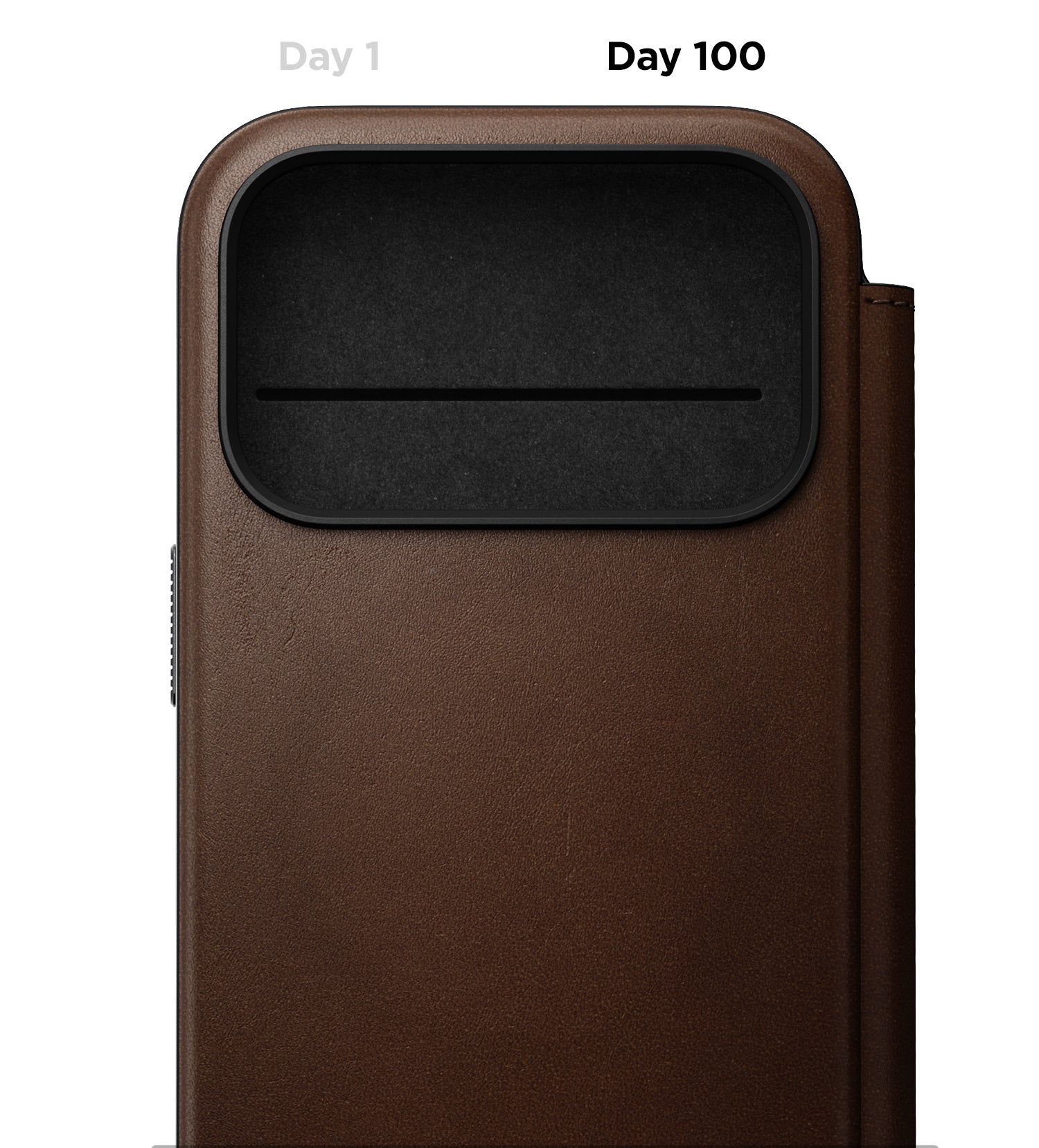 Dėklas Cases and Covers - Flip Nomad Modern Leather Folio, english tan – iPhone 18 Pro/17 Pro aprašymas - Prekės nuotrauka