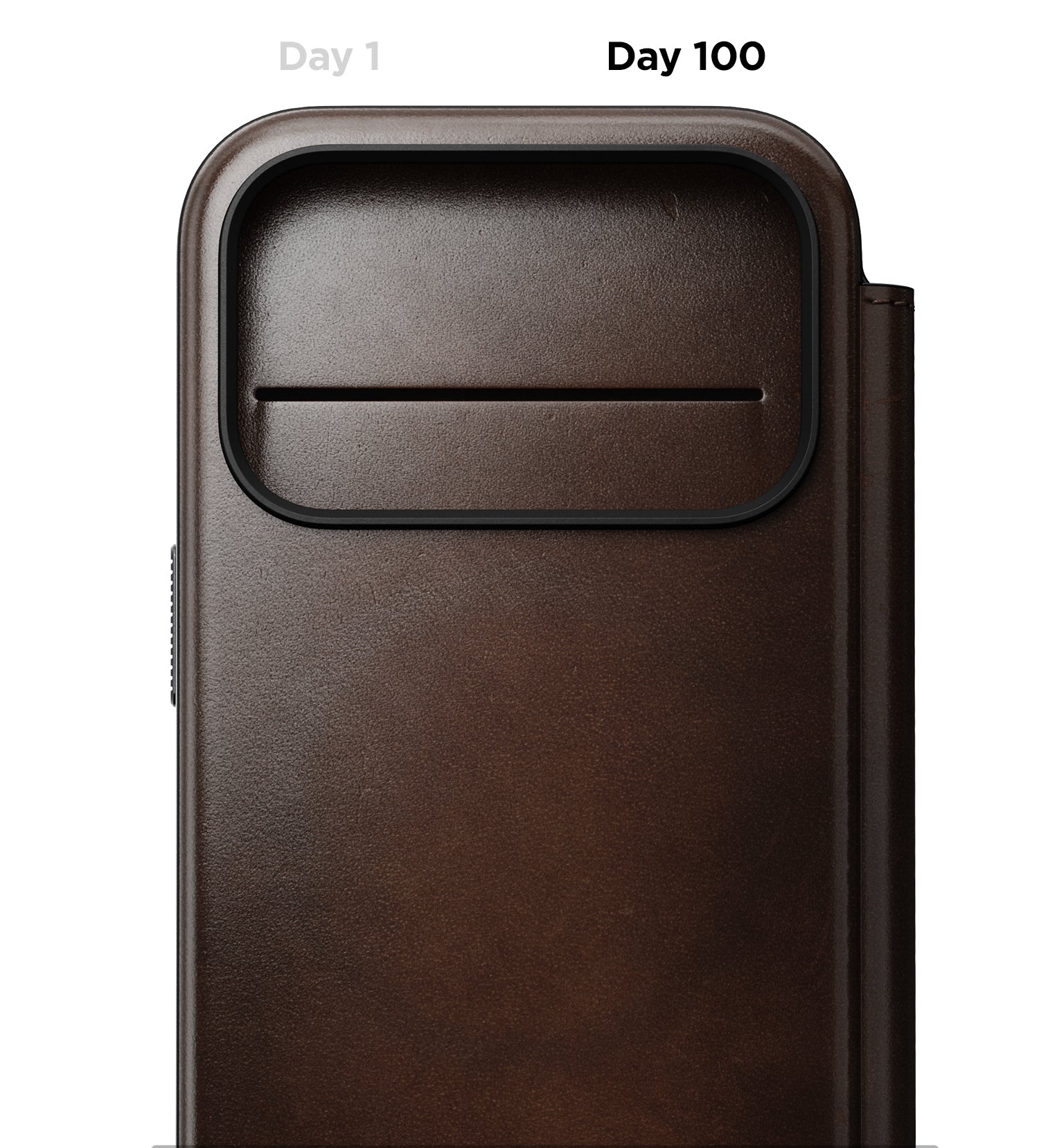 Dėklas Cases and Covers - Flip Nomad Modern Leather Folio, saddle (Horween) – iPhone 18 Pro Max/17 Pro Max aprašymas - Prekės nuotrauka