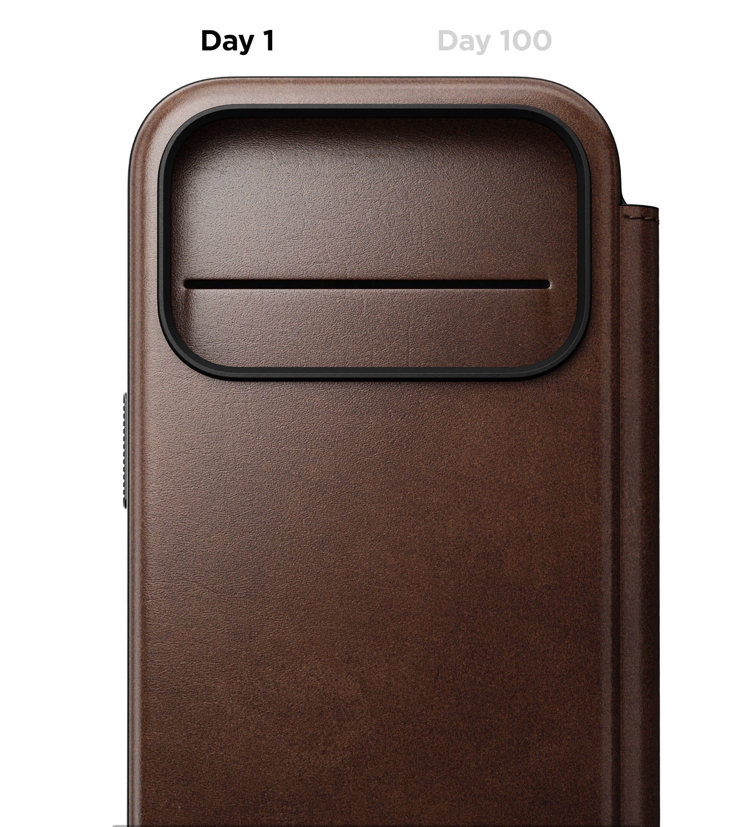 Dėklas Cases and Covers - Flip Nomad Modern Leather Folio, saddle (Horween) – iPhone 18 Pro Max/17 Pro Max aprašymas - Prekės nuotrauka
