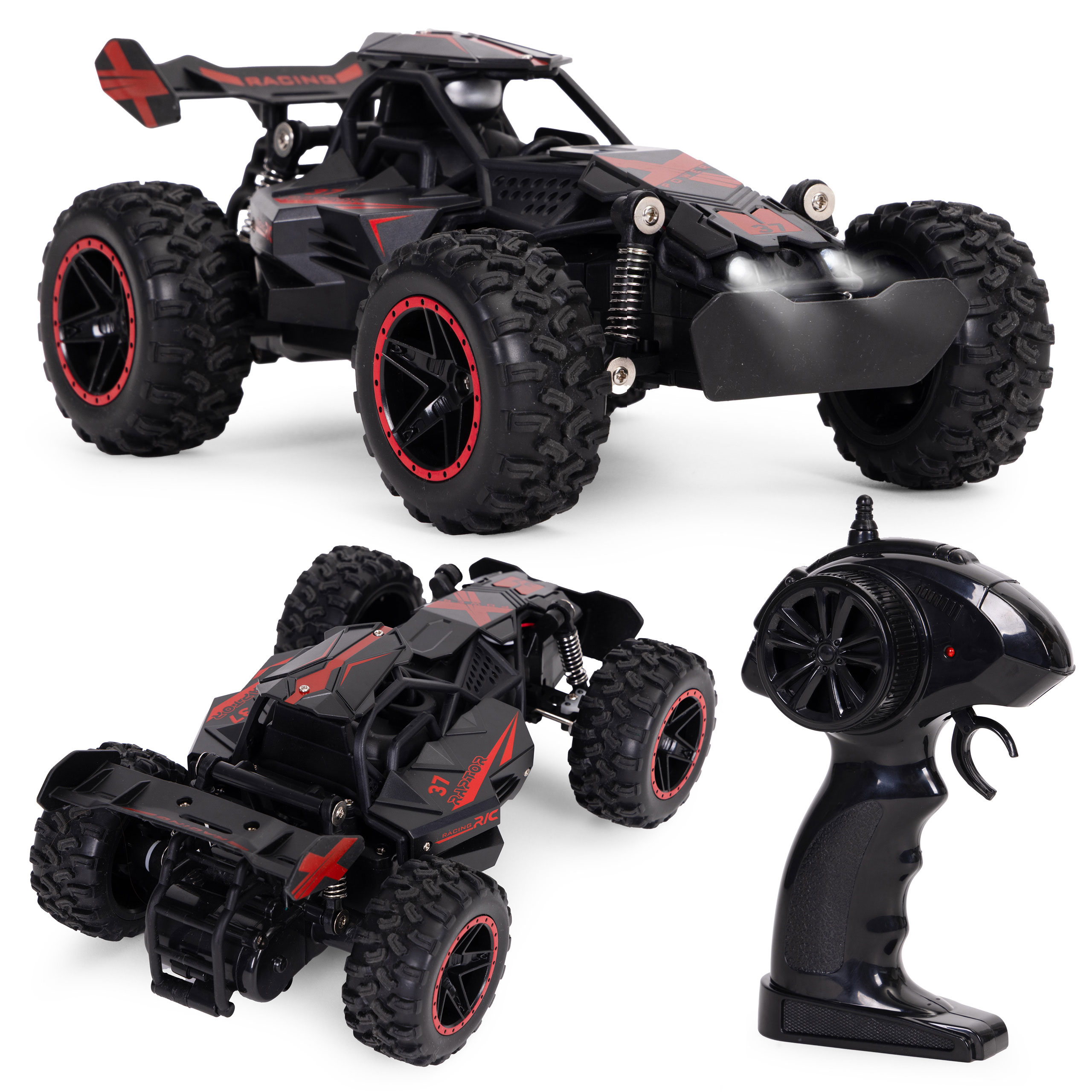 Multistore Nuotoliniu būdu valdomas visureigis RC, mastelis 1:18, galiniais ratais varomas, baterija 3.7V 500mAh aprašymas - Prekės nuotrauka
