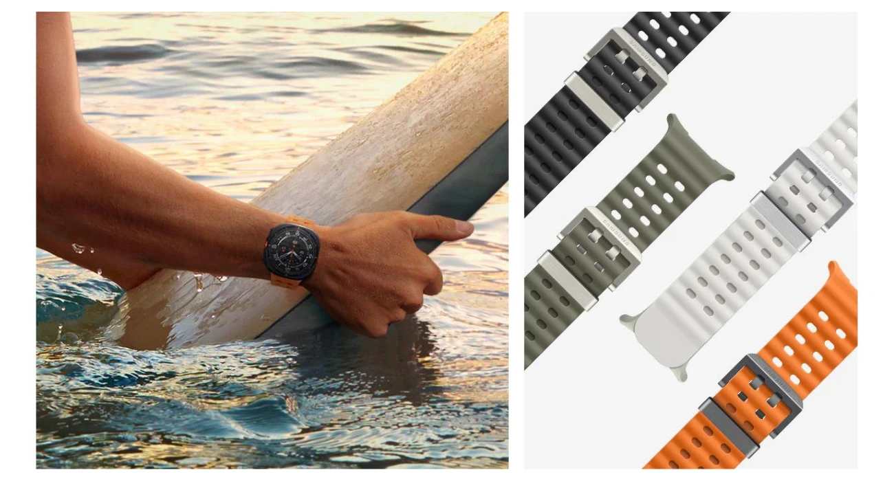 Originali apyrankė laikrodžiui Samsung Galaxy Watch Ultra (47mm) Marine Band (ET-SNL70MWEGEU) baltos spalvos aprašymas - Prekės nuotrauka Originali apyrankė laikrodžiui Samsung Galaxy Watch Ultra (47mm) Marine Band (ET-SNL70MWEGEU) baltos spalvos aprašymas - Prekės nuotrauka