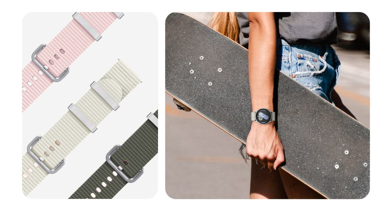 Originali apyrankė Samsung Galaxy Watch 4 / 5 / 6 / 7 Athleisure Band (ET-SOL30SPEGEU) rožinės spalvos aprašymas - Prekės nuotrauka