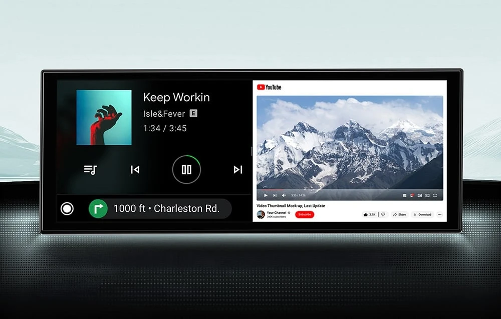 Ottocast T1140 OttoScreen juoda aprašymas - Prekės nuotrauka