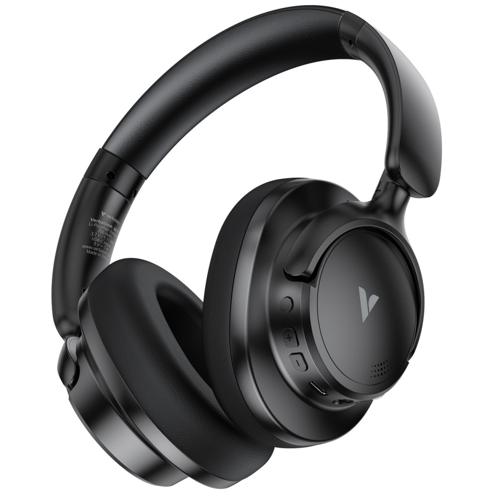 „Over-ear“ ausinės Verbatim belaidės TruSound Pro Bluetooth ANC juodos 30194 aprašymas - Prekės nuotrauka