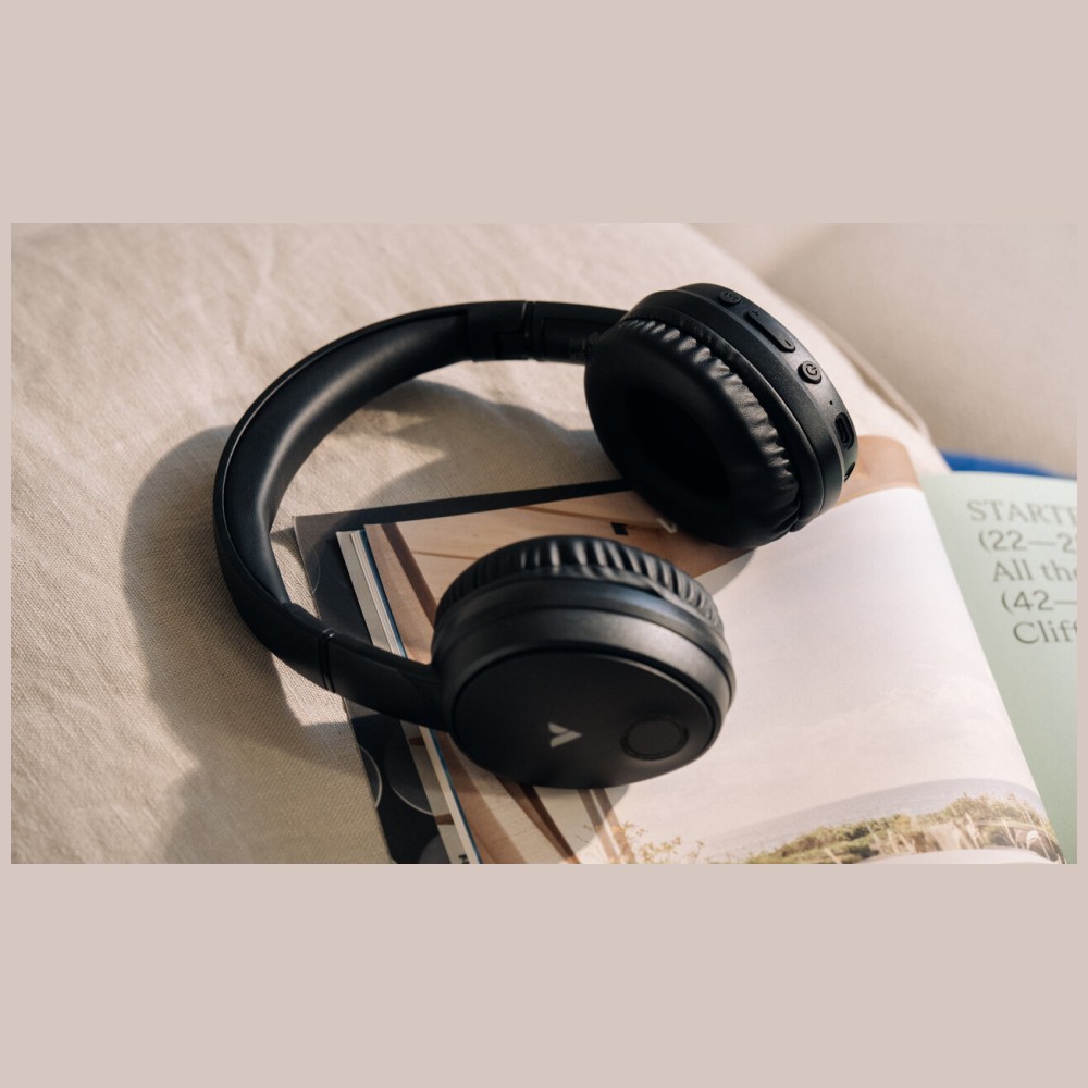 „Over-ear“ ausinės Verbatim belaidės TruSound Bluetooth ANC juodos 30200 aprašymas - Prekės nuotrauka