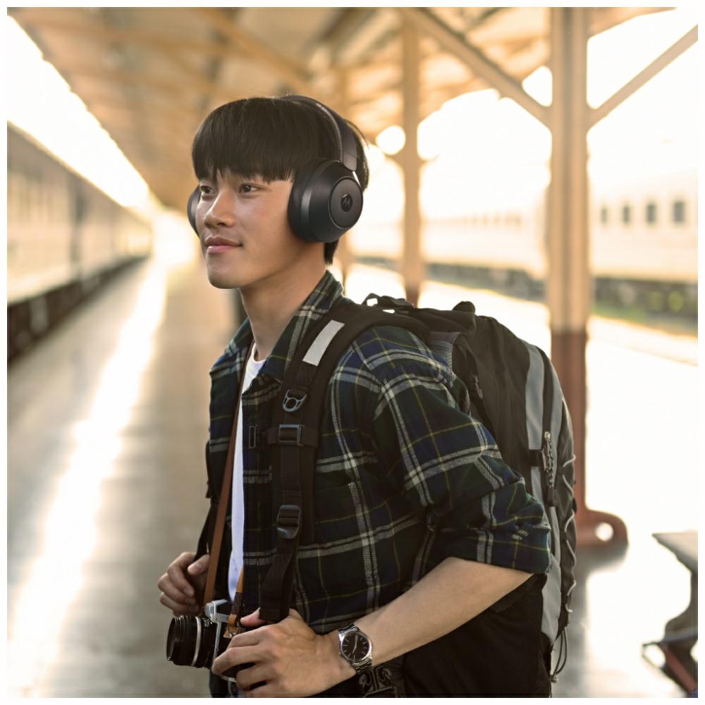 „Over-ear“ „Bluetooth“ ausinės Motorola XT800 ANC, juodos spalvos aprašymas - Prekės nuotrauka