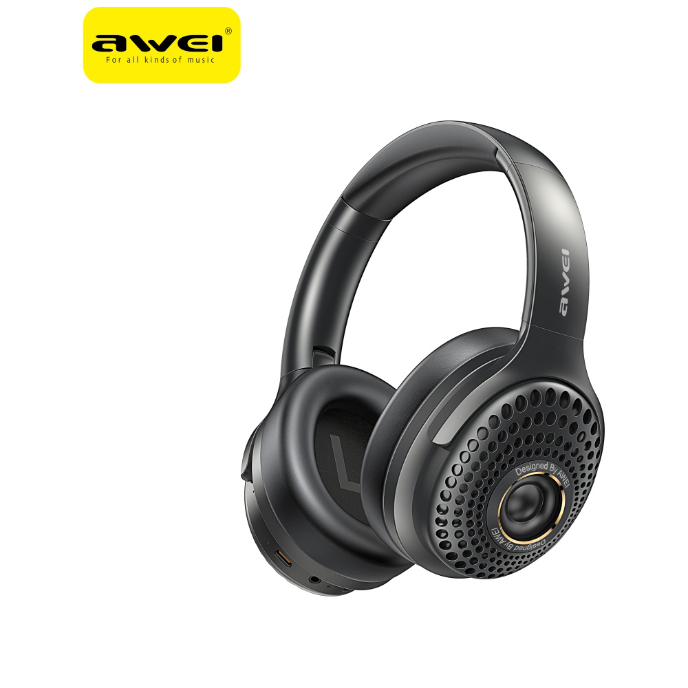 Over-Ear Belaidės Ausinės AWEI AT30 Bluetooth 6.0 Juodas aprašymas - Prekės nuotrauka