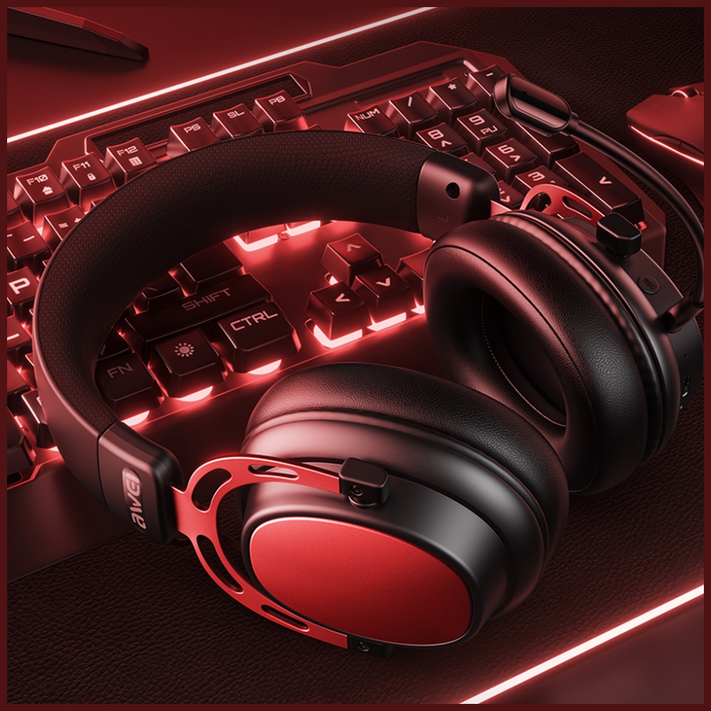 Over-Ear Belaidės Ausinės AWEI AT36 Bluetooth 5.4 su mikrofonu Juodas aprašymas - Prekės nuotrauka