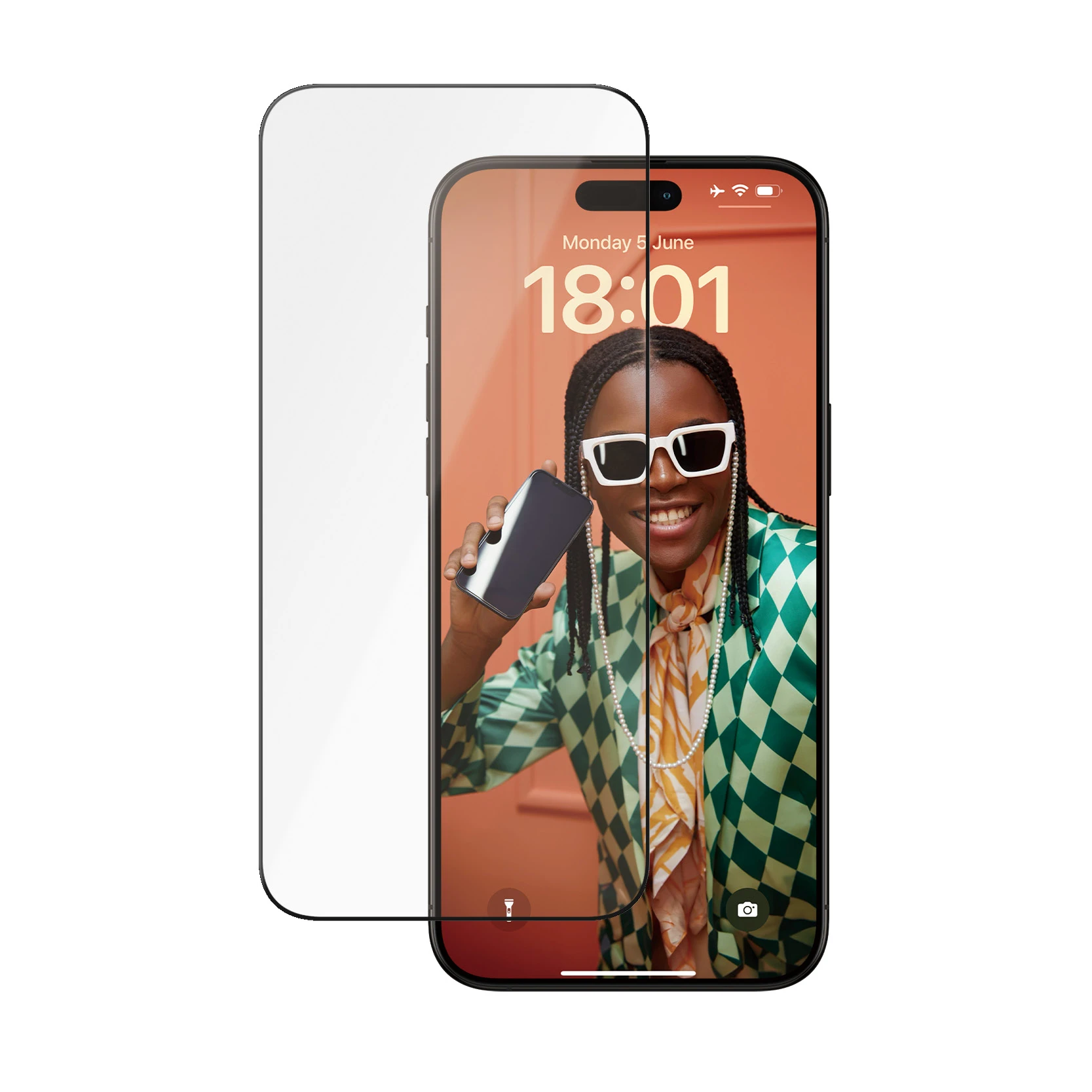Panzer Glass PanzerGlass | Ekrano apsauga | Apple | iPhone 15 Pro Max | Stiklas, Keramika | Skaidrus | Itin platus pritaikymas w. EasyAligner aprašymas - Prekės nuotrauka