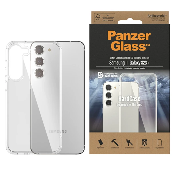 Panzer Glass PanzerGlass kietas dėklas, skirtas Samsung Galaxy S23+ AB (skaidrus) aprašymas - Prekės nuotrauka