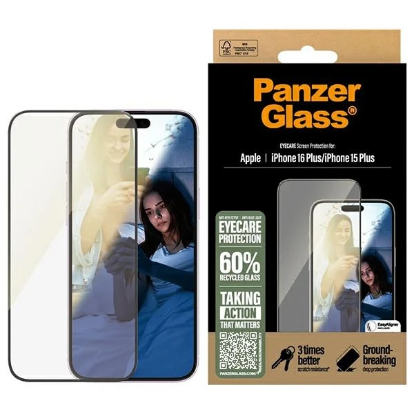 Panzer Glass PanzerGlass EyeCare ekrano apsauga Apple iPhone 16 Plus 6.7