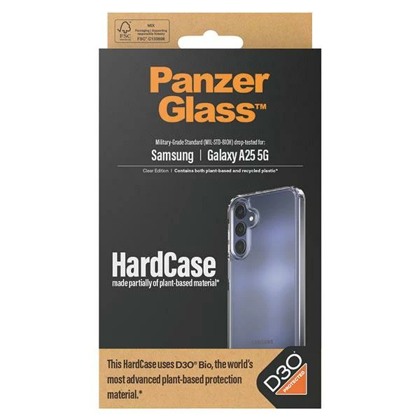 Panzer Glass PanzerGlass HardD3O® Bio and Military Grade certification Samsung Galaxy A25 5G - dėklas telefonui skaidrus aprašymas - Prekės nuotrauka Panzer Glass PanzerGlass HardD3O® Bio and Military Grade certification Samsung Galaxy A25 5G - dėklas telefonui skaidrus aprašymas - Prekės nuotrauka