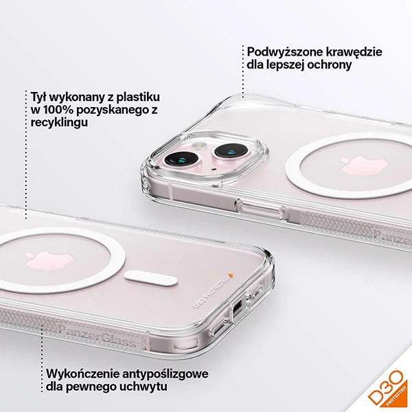 Panzer Glass PanzerGlass™ HardCase MagSafe Suderinamas su D3O iPhone 15 Plus aprašymas - Prekės nuotrauka Panzer Glass PanzerGlass™ HardCase MagSafe Suderinamas su D3O iPhone 15 Plus aprašymas - Prekės nuotrauka