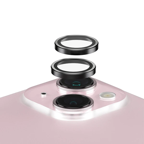 Panzer Glass PanzerGlass™ lankeliai fotoaparato objektyvo apsauga iPhone 15 | 15 plius | Juodas aprašymas - Prekės nuotrauka