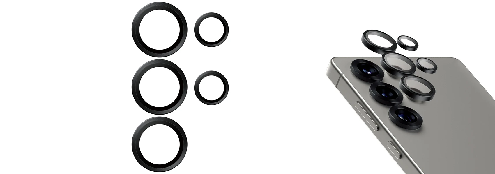 Panzer Glass PanzerGlass Hoops objektyvo apsauga, skirta Samsung Galaxy S25 Ultra aprašymas - Prekės nuotrauka Panzer Glass PanzerGlass Hoops objektyvo apsauga, skirta Samsung Galaxy S25 Ultra aprašymas - Prekės nuotrauka