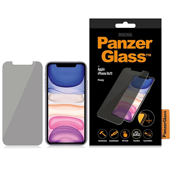 Panzer Glass PanzerGlass | P2662 | Ekrano apsauga | Apple | iPhone Xr/11 | Grūdintas stiklas | Skaidrus | Konfidencialumo filtras; Nedūžtančios filmas (sulaiko stiklą ir apsaugo nuo stiklo šukių dūžtant); Lengvas montavimas su pilnais klijais; Suderinamas su visais dėklais; Anti-glare danga (sumažina šviesos atspindį); Mėlyna šviesos mažinimas; Oleofobinis sluoksnis (antibakterinis + antipirštų atspaudai); 100% prisilietimo išsaugojimas; Išlaiko visas telefono funkcijas aprašymas - Prekės nuotrauka Panzer Glass PanzerGlass | P2662 | Ekrano apsauga | Apple | iPhone Xr/11 | Grūdintas stiklas | Skaidrus | Konfidencialumo filtras; Nedūžtančios filmas (sulaiko stiklą ir apsaugo nuo stiklo šukių dūžtant); Lengvas montavimas su pilnais klijais; Suderinamas su visais dėklais; Anti-glare danga (sumažina šviesos atspindį); Mėlyna šviesos mažinimas; Oleofobinis sluoksnis (antibakterinis + antipirštų atspaudai); 100% prisilietimo išsaugojimas; Išlaiko visas telefono funkcijas aprašymas - Prekės nuotrauka