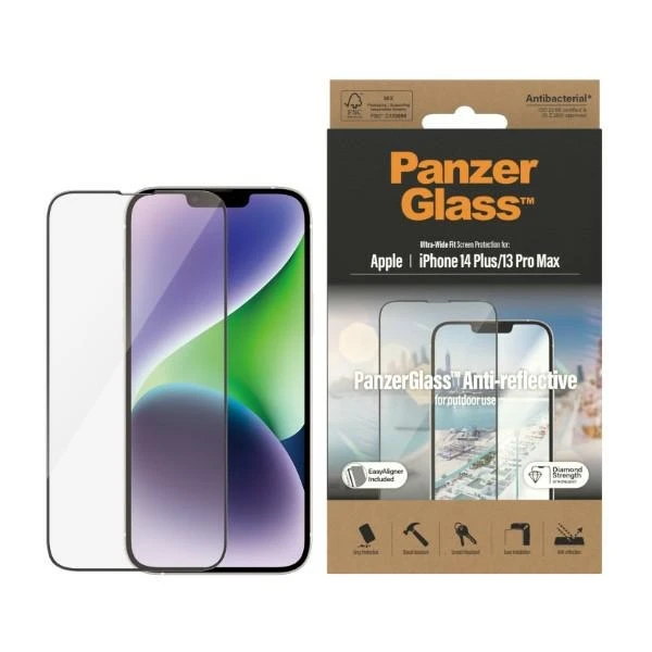 Panzer Glass PanzerGlass | Ekrano apsauga | Apple | iPhone 14 Plus/13 Pro Max | Stiklas | Išvalyti | Itin platus pritaikymas; Lengvas montavimas; Privatumo filtras; Atsparus pirštų atspaudams | Antirefleksinė aprašymas - Prekės nuotrauka Panzer Glass PanzerGlass | Ekrano apsauga | Apple | iPhone 14 Plus/13 Pro Max | Stiklas | Išvalyti | Itin platus pritaikymas; Lengvas montavimas; Privatumo filtras; Atsparus pirštų atspaudams | Antirefleksinė aprašymas - Prekės nuotrauka