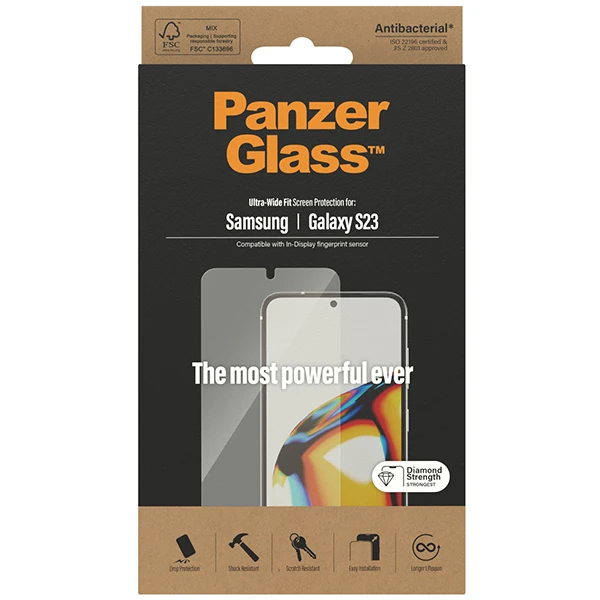 Panzer Glass PanzerGlass Samsung Galaxy S23, Ultra-Wide Fit AB | PanzerGlass aprašymas - Prekės nuotrauka Panzer Glass PanzerGlass Samsung Galaxy S23, Ultra-Wide Fit AB | PanzerGlass aprašymas - Prekės nuotrauka