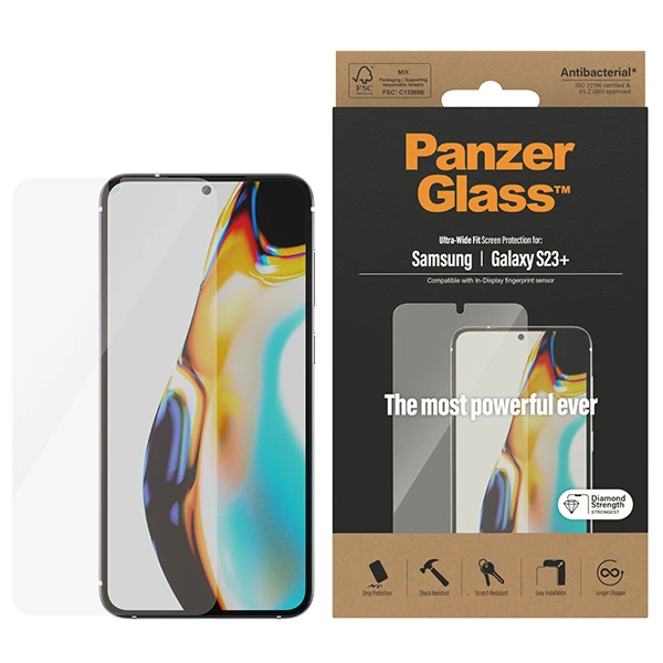 Panzer Glass PanzerGlass Samsung Galaxy S23+ Ultra-Wide fit AB | PanzerGlass aprašymas - Prekės nuotrauka Panzer Glass PanzerGlass Samsung Galaxy S23+ Ultra-Wide fit AB | PanzerGlass aprašymas - Prekės nuotrauka