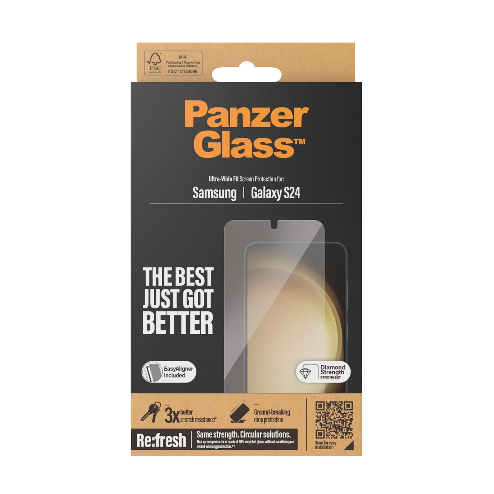 Panzer Glass PanzerGlass ekrano apsauga, skirta Samsung Galaxy S24 5G dėklui, draugiška (skaidri) aprašymas - Prekės nuotrauka Panzer Glass PanzerGlass ekrano apsauga, skirta Samsung Galaxy S24 5G dėklui, draugiška (skaidri) aprašymas - Prekės nuotrauka