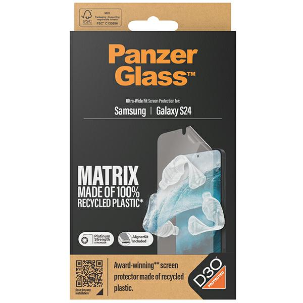 Panzer Glass PanzerGlass Ultra-Wide Fit Apsauginis stiklas su D3O® su aplikatoriumi Samsung Galaxy S24 aprašymas - Prekės nuotrauka