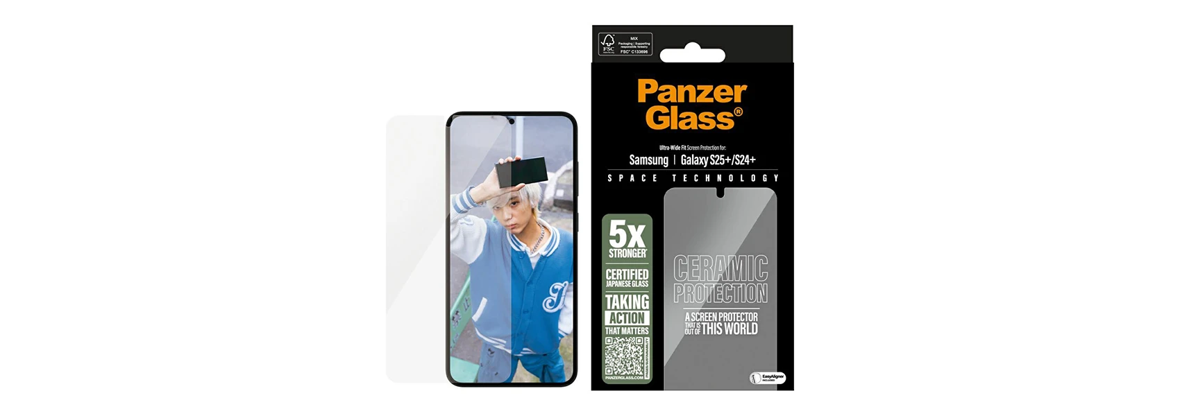 Panzer Glass PanzerGlass Ultra-Wide Fit for Samsung Galaxy S25 Plus ceramic aprašymas - Prekės nuotrauka Panzer Glass PanzerGlass Ultra-Wide Fit for Samsung Galaxy S25 Plus ceramic aprašymas - Prekės nuotrauka