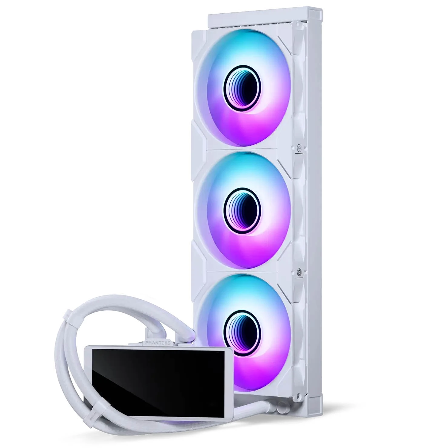Phanteks Glacier One 360M25 LCD AiO Vanduo Cooling, 6-Inch Ekranas – 360mm, Baltas aprašymas - Prekės nuotrauka