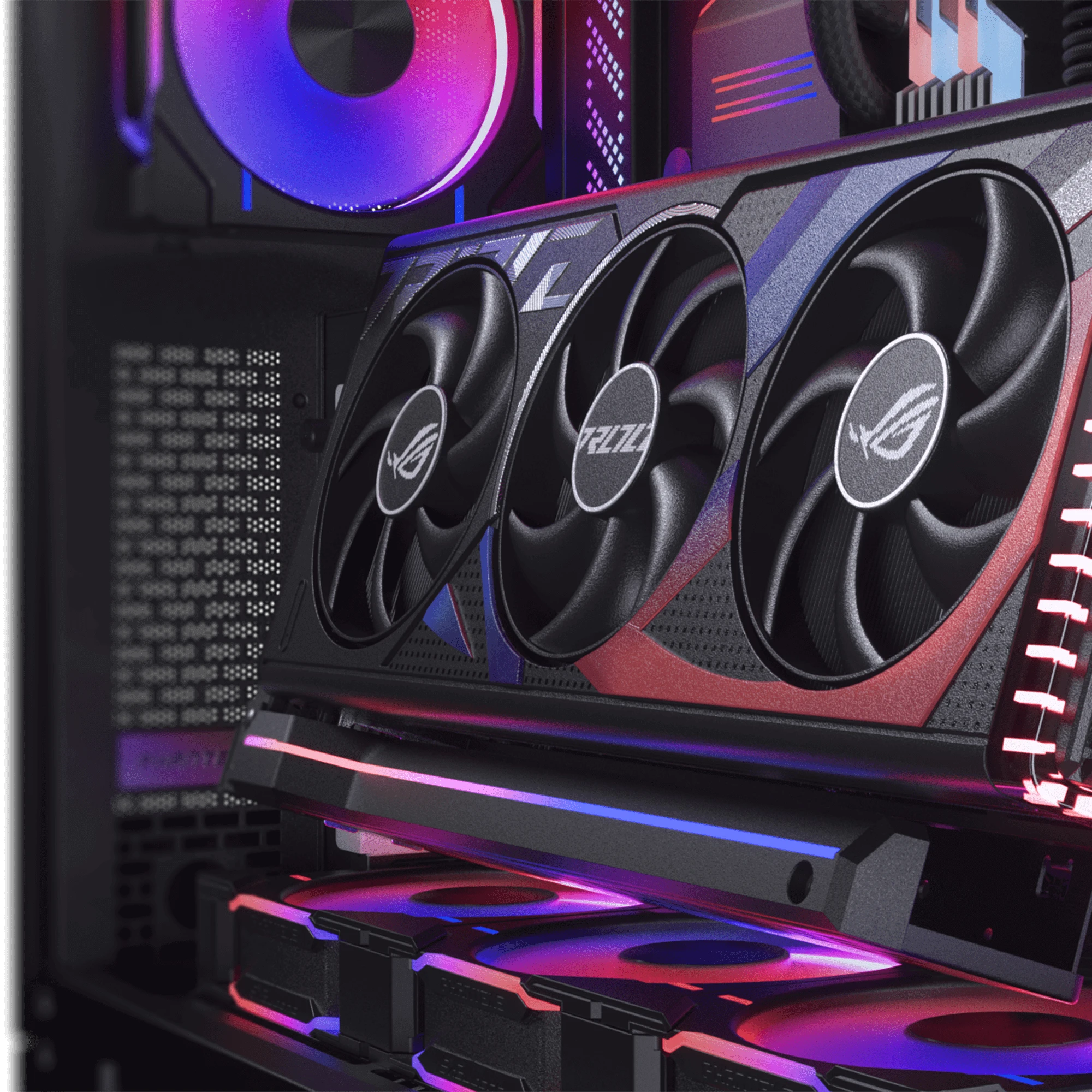 Vaizdo plokštė Phanteks Premium PCIe Gen 5 Vertical GPU Bracket, DRGB, with PCIe 5.0 Riser Cable – 220mm, juodas aprašymas - Prekės nuotrauka
