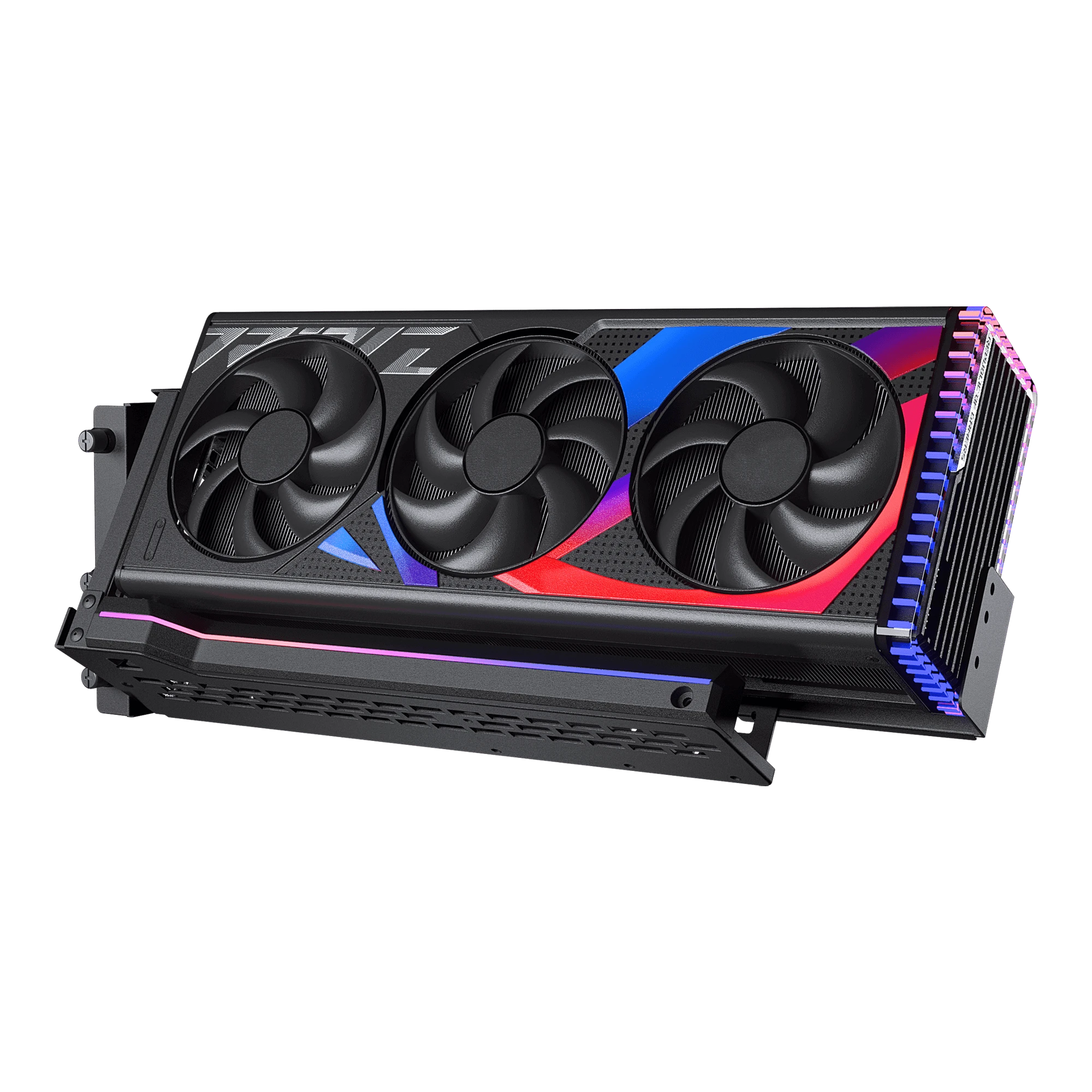 Vaizdo plokštė Phanteks Premium PCIe Gen 5 Vertical GPU Bracket, DRGB, with PCIe 5.0 Riser Cable – 220mm, juodas aprašymas - Prekės nuotrauka