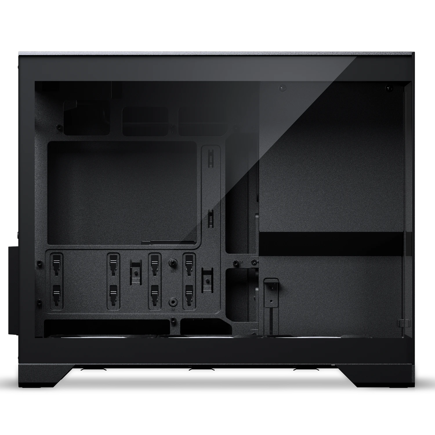 Phanteks XT V3 PC Case, Mini Case, mATX, Tempered Glass – including 3x 120mm Fans, Juodas aprašymas - Prekės nuotrauka