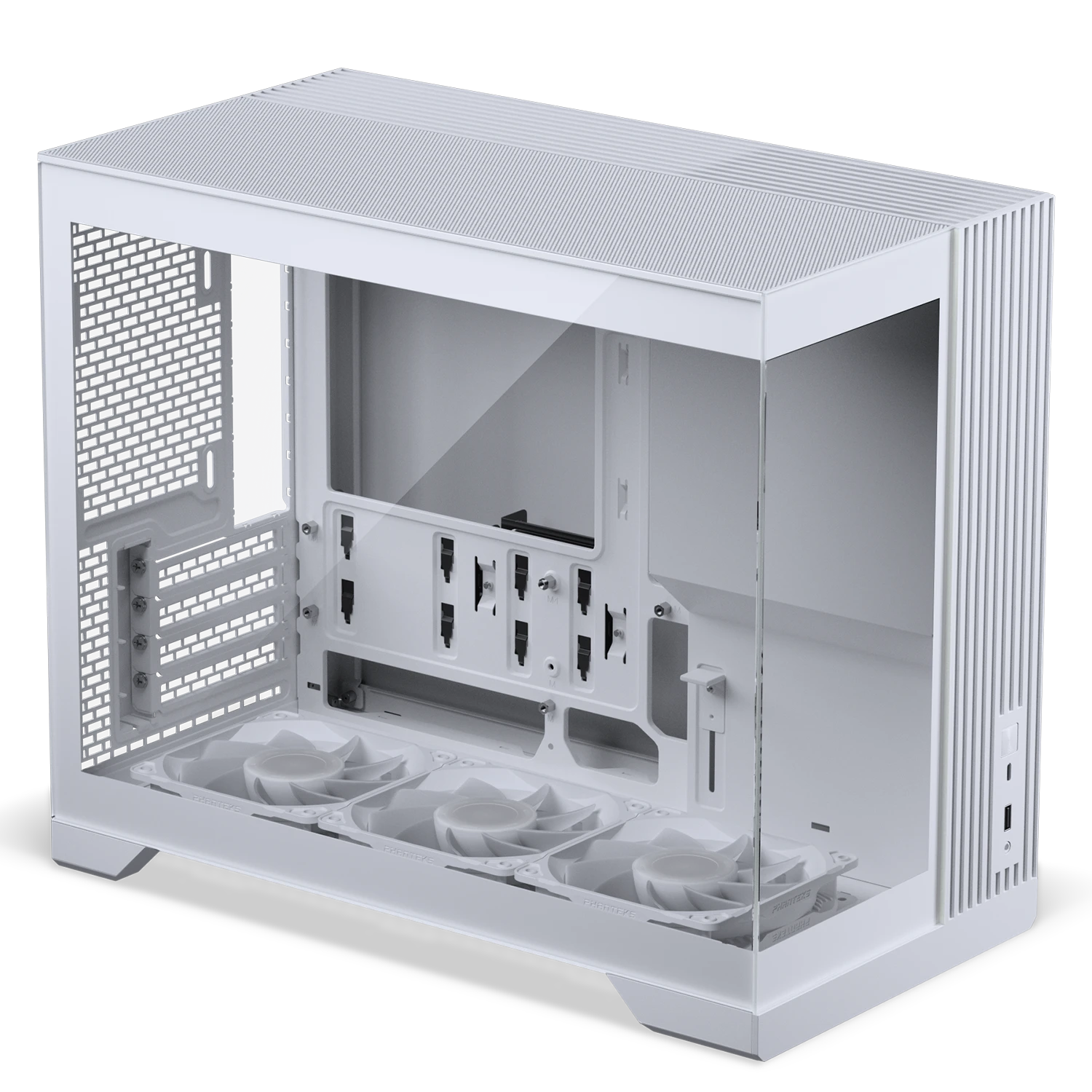 Phanteks XT V3 PC Case, Mini Case, mATX, Tempered Glass – including 3x 120mm Fans, Baltas aprašymas - Prekės nuotrauka