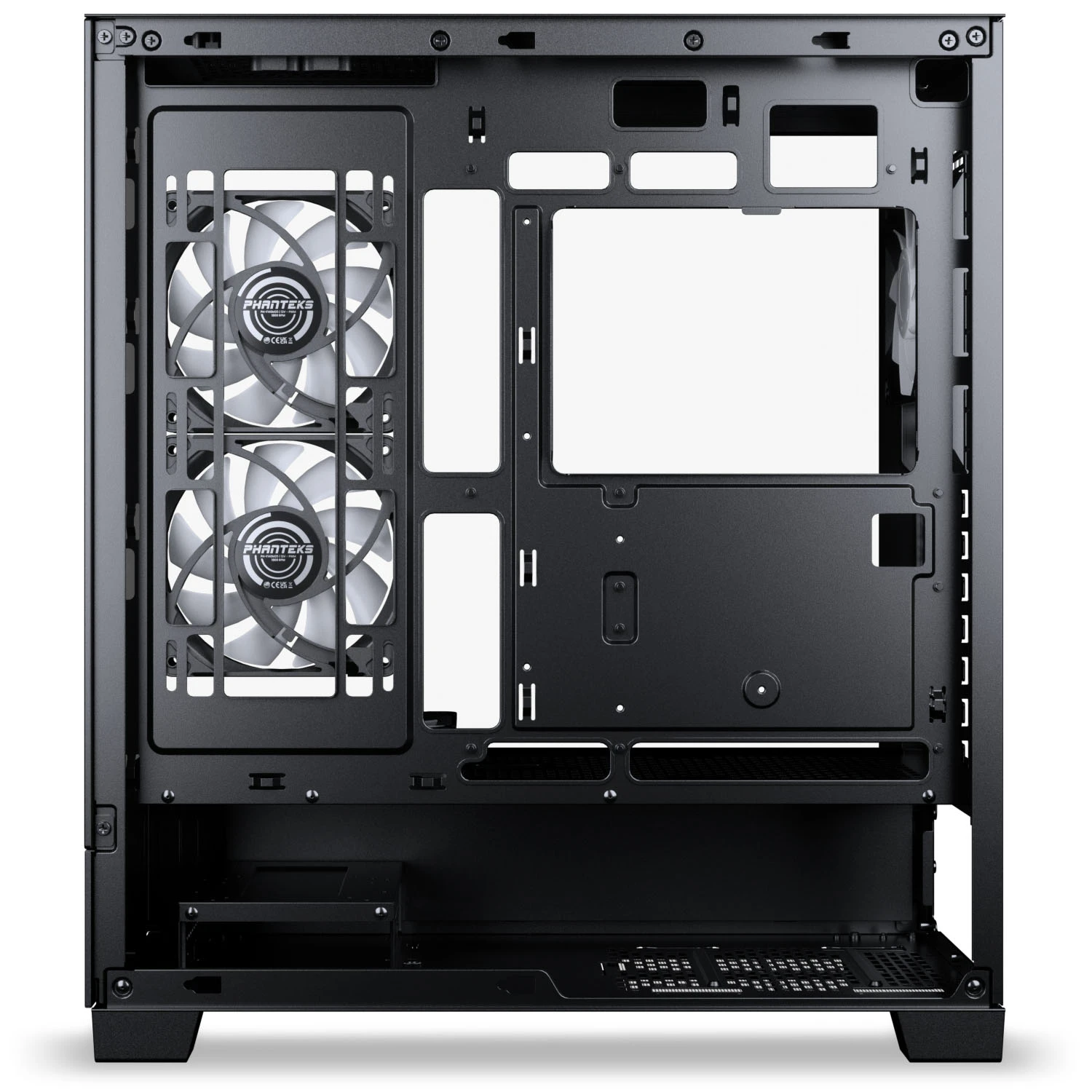 Phanteks XT View Matrix PC Case, Mid-Tower, E-ATX, Tempered Glass, Matrix LED – Juodas aprašymas - Prekės nuotrauka