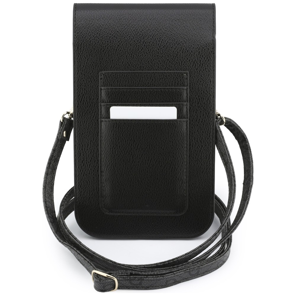 Phone bag Guess Graines 4G & Classic Logos juodas aprašymas - Prekės nuotrauka