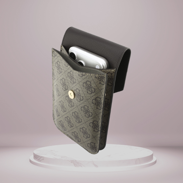 Phone bag Guess Graines 4G & Classic Logos ruda aprašymas - Prekės nuotrauka