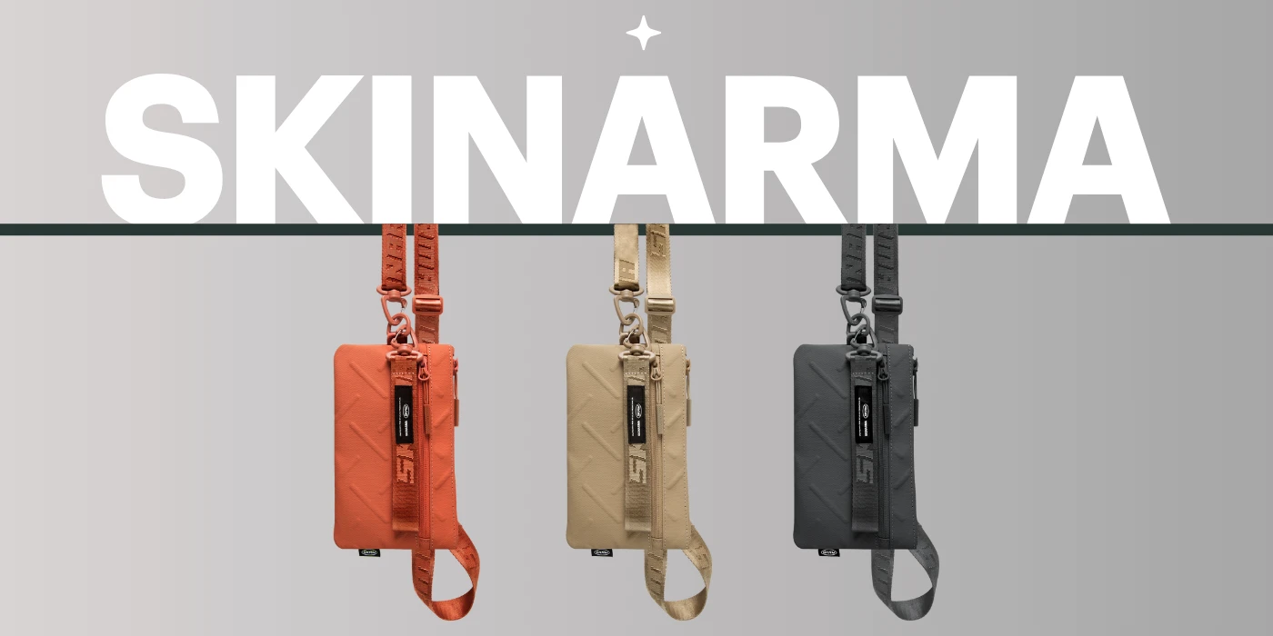 Dėklas Phone bag Skinarma Juno khaki aprašymas - Prekės nuotrauka