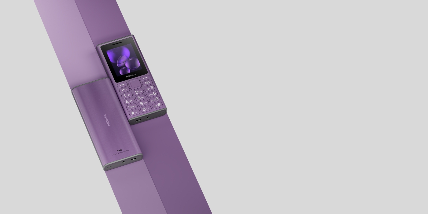 HMD Nokia 105 (TA-1684) Dual Sim Violetinis aprašymas - Prekės nuotrauka HMD Nokia 105 (TA-1684) Dual Sim Violetinis aprašymas - Prekės nuotrauka