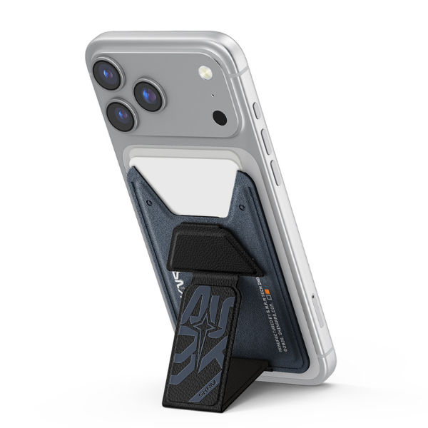 Dėklas Piniginė Skinarma Kado Aegis Magnetic Cardholder Grip Stand tamsiai mėlyna aprašymas - Prekės nuotrauka