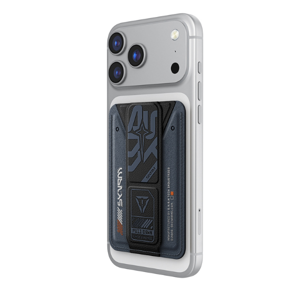 Dėklas Piniginė Skinarma Kado Aegis Magnetic Cardholder Grip Stand tamsiai mėlyna aprašymas - Prekės nuotrauka