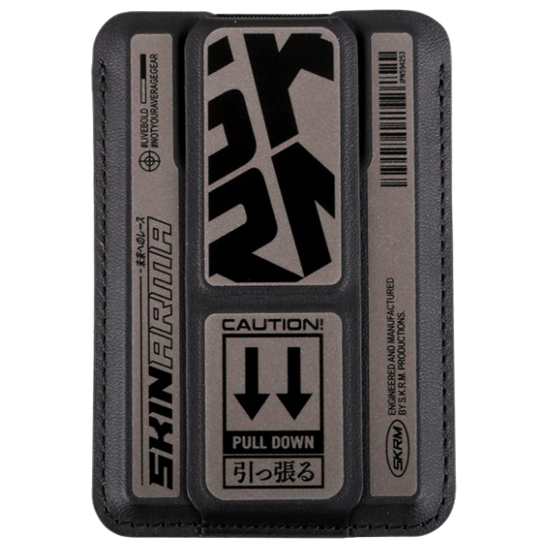 Dėklas Piniginė Skinarma Kado Kira Kobai Mag-Charge Grip Stand gunmetal aprašymas - Prekės nuotrauka