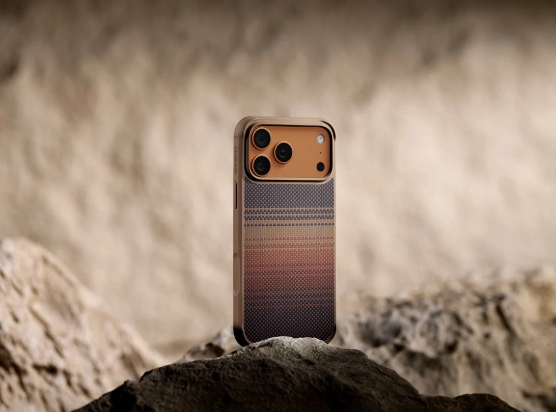 Pitaka Aramid ProGuard dėklas Apple iPhone 17 Pro, saulėlydžio spalvos aprašymas - Prekės nuotrauka Pitaka Aramid ProGuard dėklas Apple iPhone 17 Pro, saulėlydžio spalvos aprašymas - Prekės nuotrauka