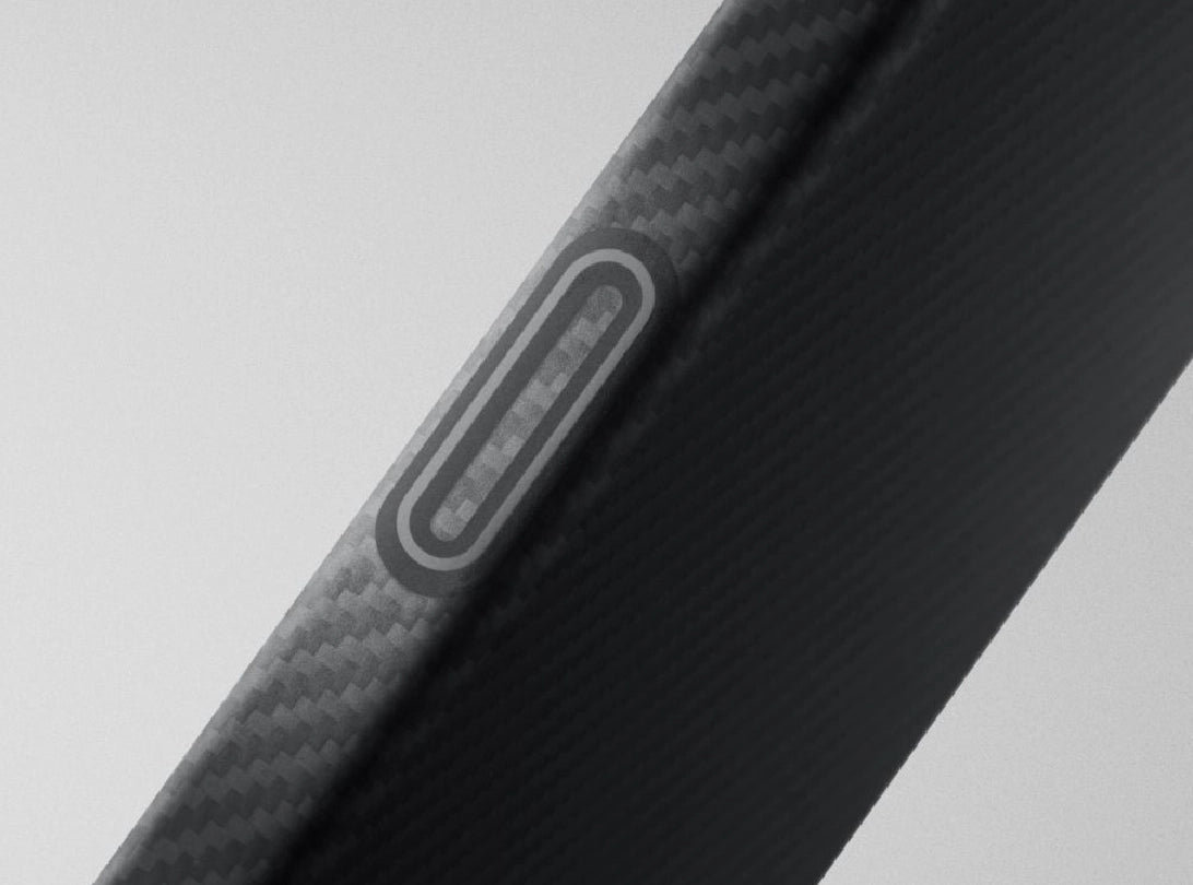 Dėklas Burga Pitaka Edge Case, Juodas/Pilkas Twill – iPhone 18/17 Pro Max aprašymas - Prekės nuotrauka