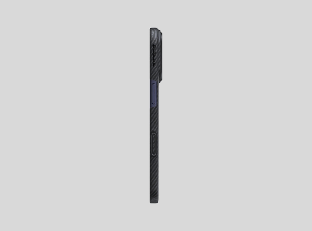 Dėklas Burga Pitaka Edge Case, Juodas/Pilkas Twill – iPhone 18/17 Pro Max aprašymas - Prekės nuotrauka