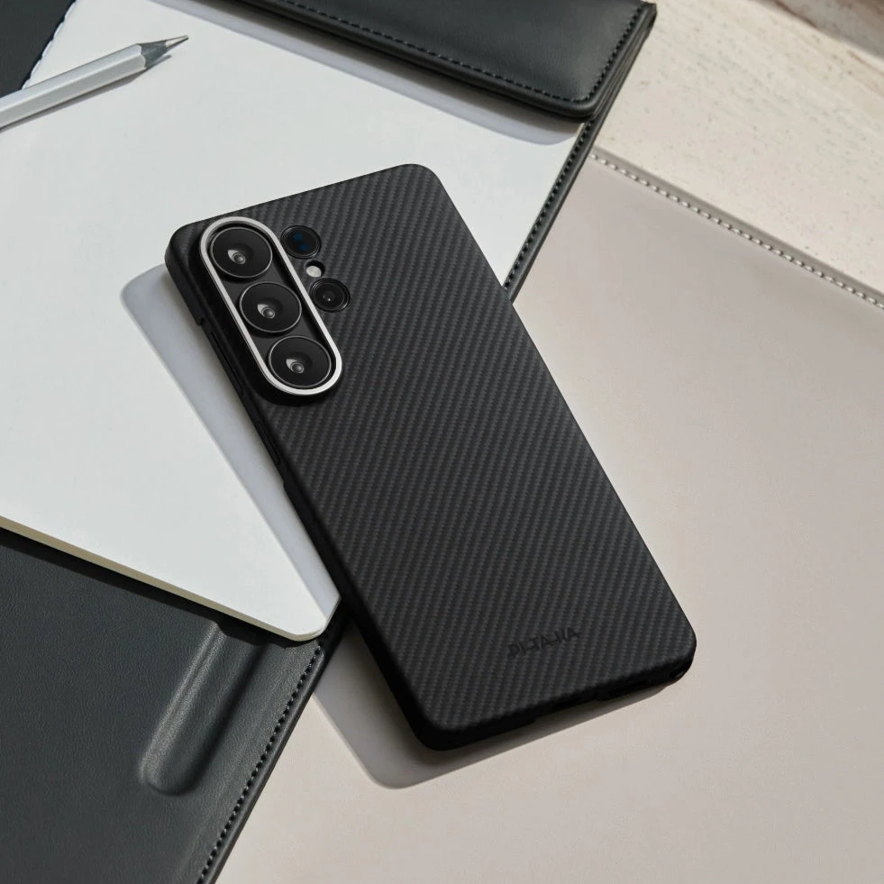 Dėklas Pitaka Edge Case Samsung Galaxy S26 Plus, juodas aprašymas - Prekės nuotrauka