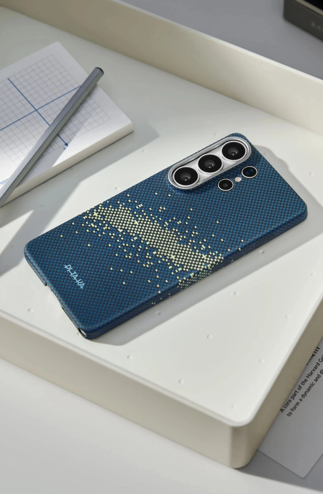 Dėklas Pitaka Edge Case Samsung Galaxy S26 Ultra, milky way galaxy aprašymas - Prekės nuotrauka