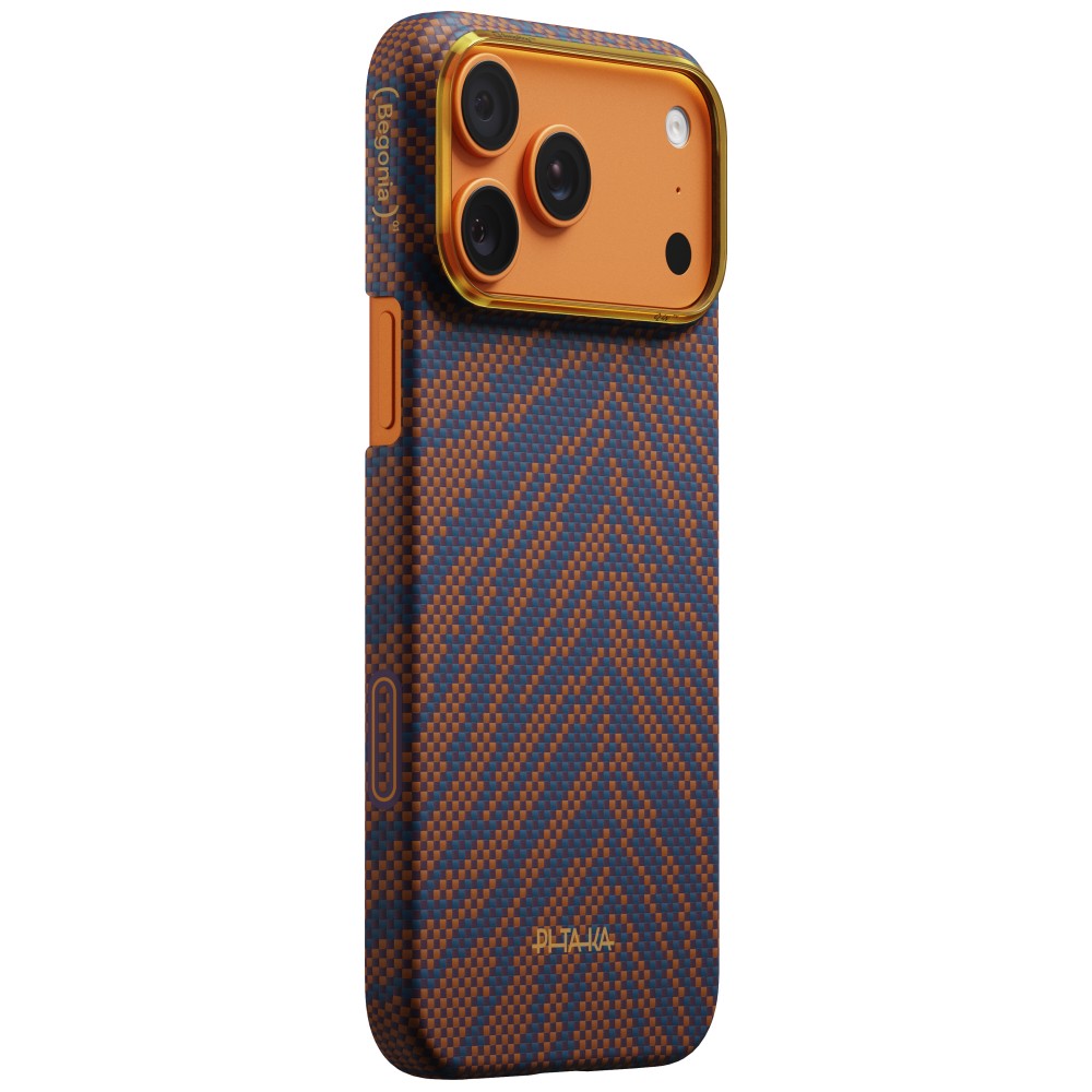 PITAKA Edge Dėklas Breath of Veins for Apple iPhone 17 Pro Max burning oranžinis aprašymas - Prekės nuotrauka