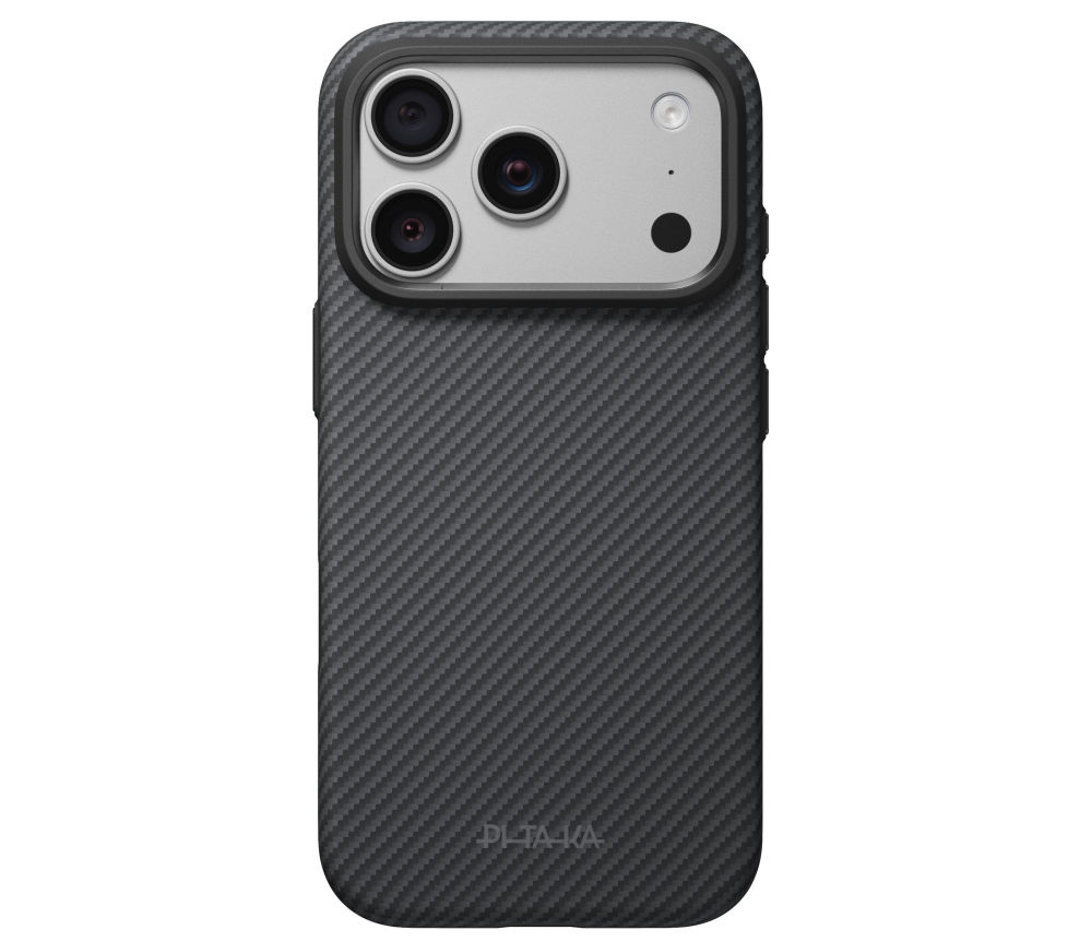 PITAKA Summa dėklas, skirtas iPhone 18 Pro / 17 Pro, juoda-pilka aprašymas - Prekės nuotrauka