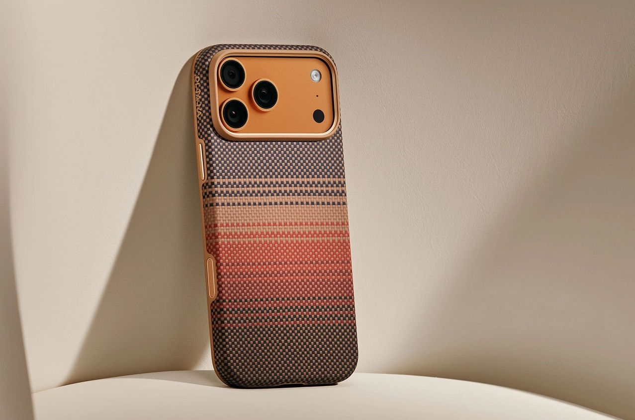 PITAKA Summa dėklas, skirtas iPhone 18 Pro / 17 Pro Sunset aprašymas - Prekės nuotrauka